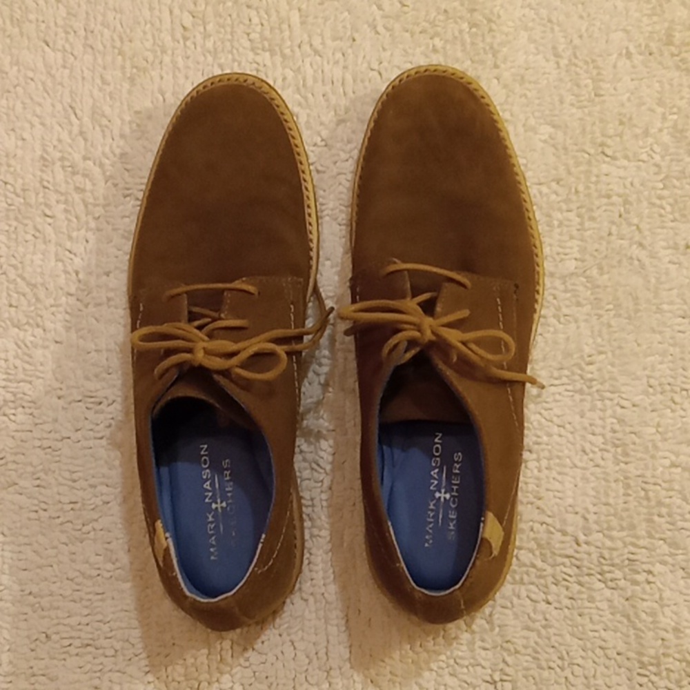 Mark Nason Skechers laced up suade oxfords